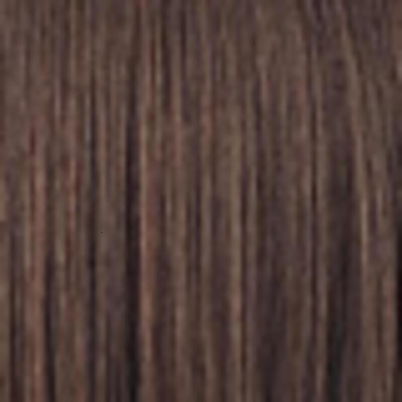 Shoulder-Length Layered With Bangs -14 Inch Peek-a-boo Color Black Mix Brown Mid-Length Wavy For en brown Women, Heat Resistant Synthetic Hair Replace