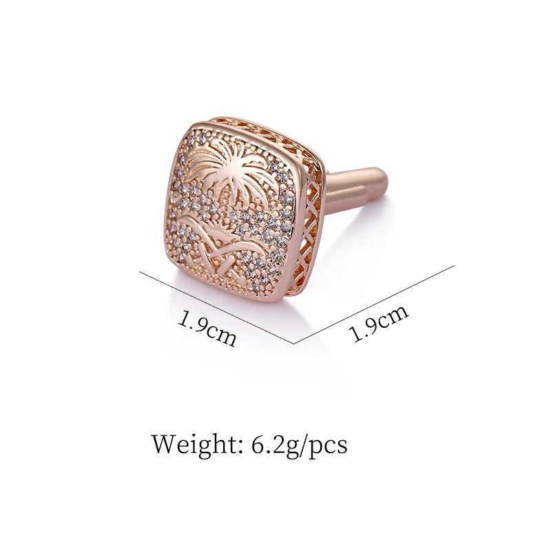 WEIMANJINGDIAN brand 2 pieces/pair exquisite cubic zirconia cufflinks suitable for mens matchingT250412