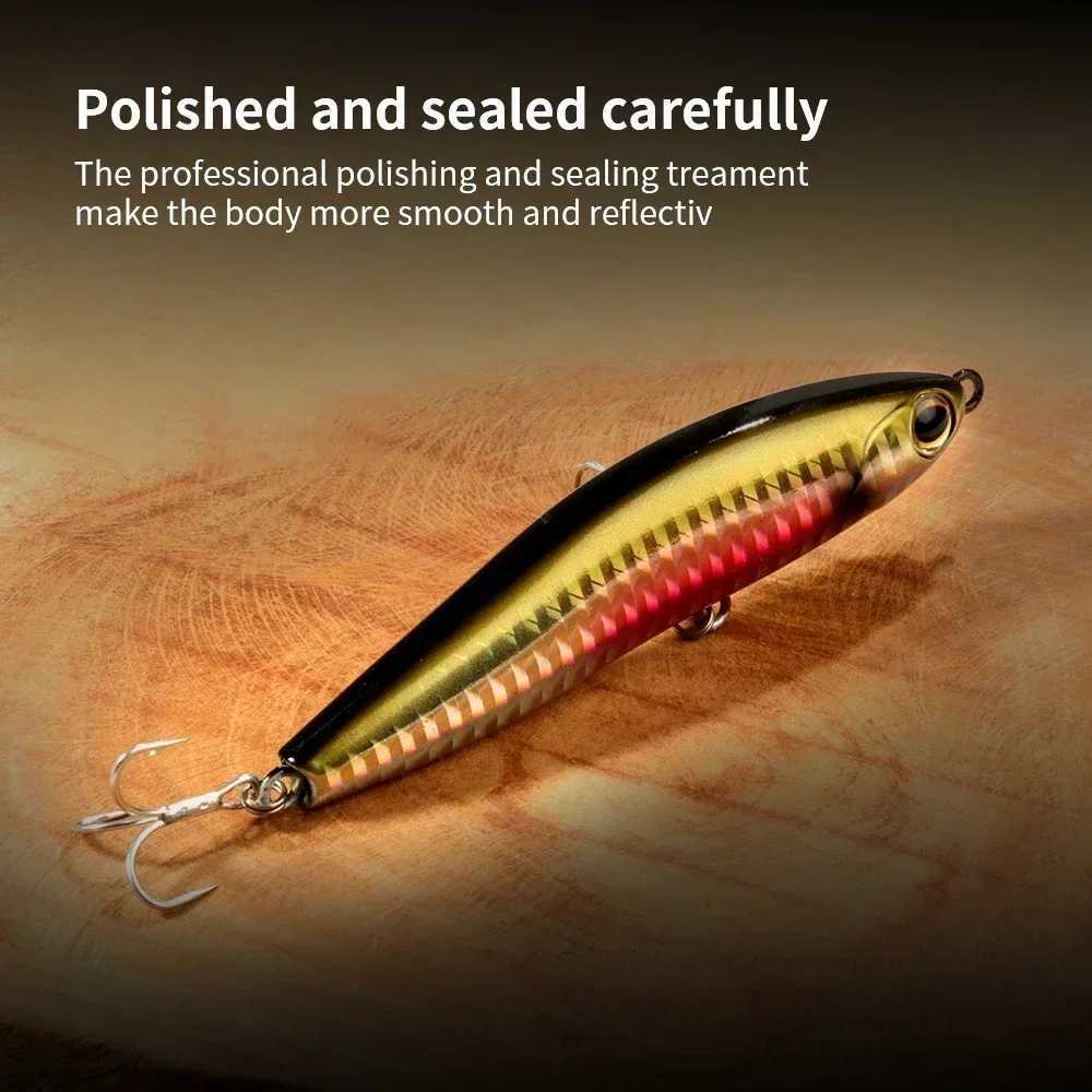 Sinking Pencil Lure 12.5g 24g Fishing Weight System Jerkbait Popper Hook Swimbait Pesca Tackle Cast Deep Minnow Silicone Bait Z250411