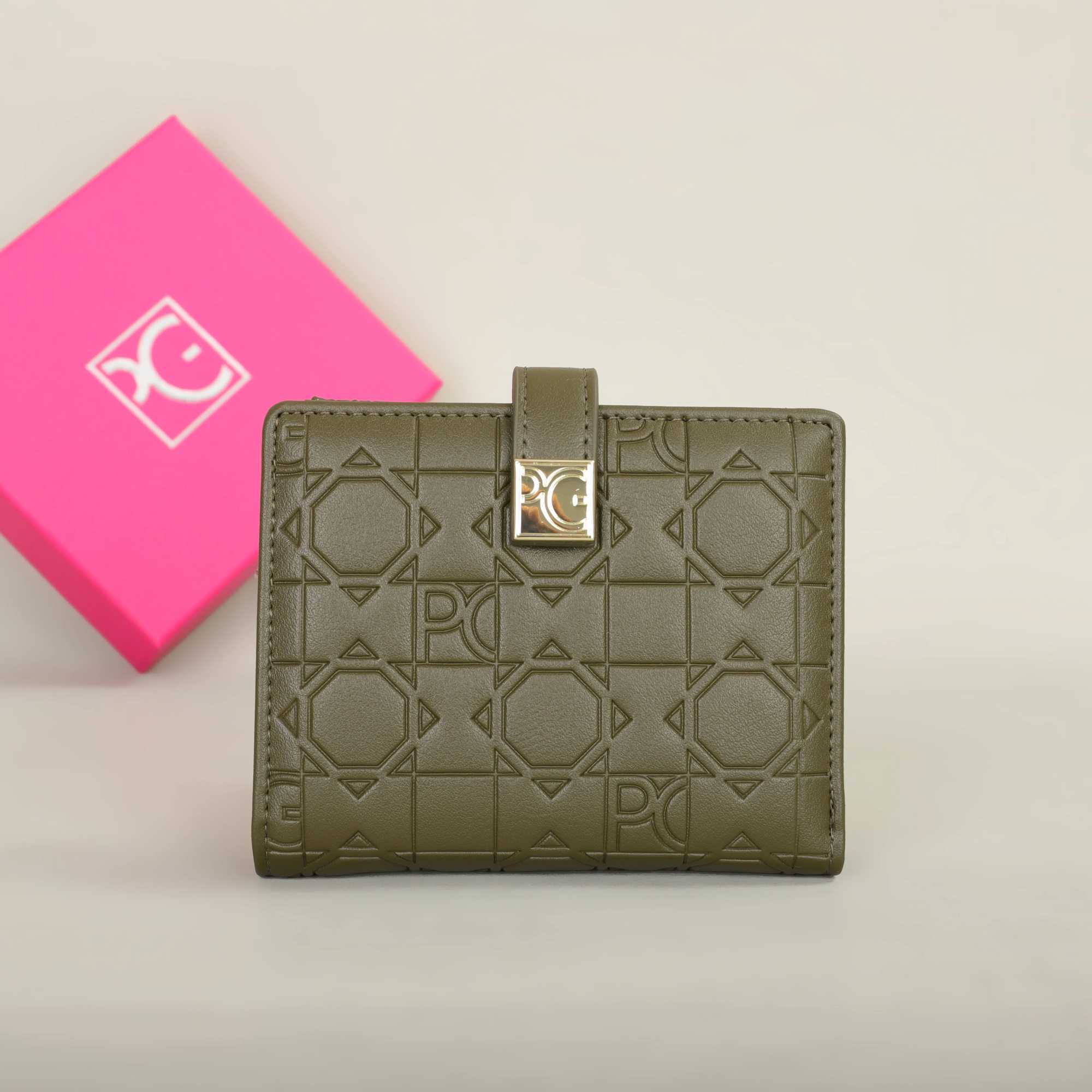 PG Wallet Fashion Classic Womens Universal Wallet Letter Printed Portable Card Bag Zero Wallet Z250411