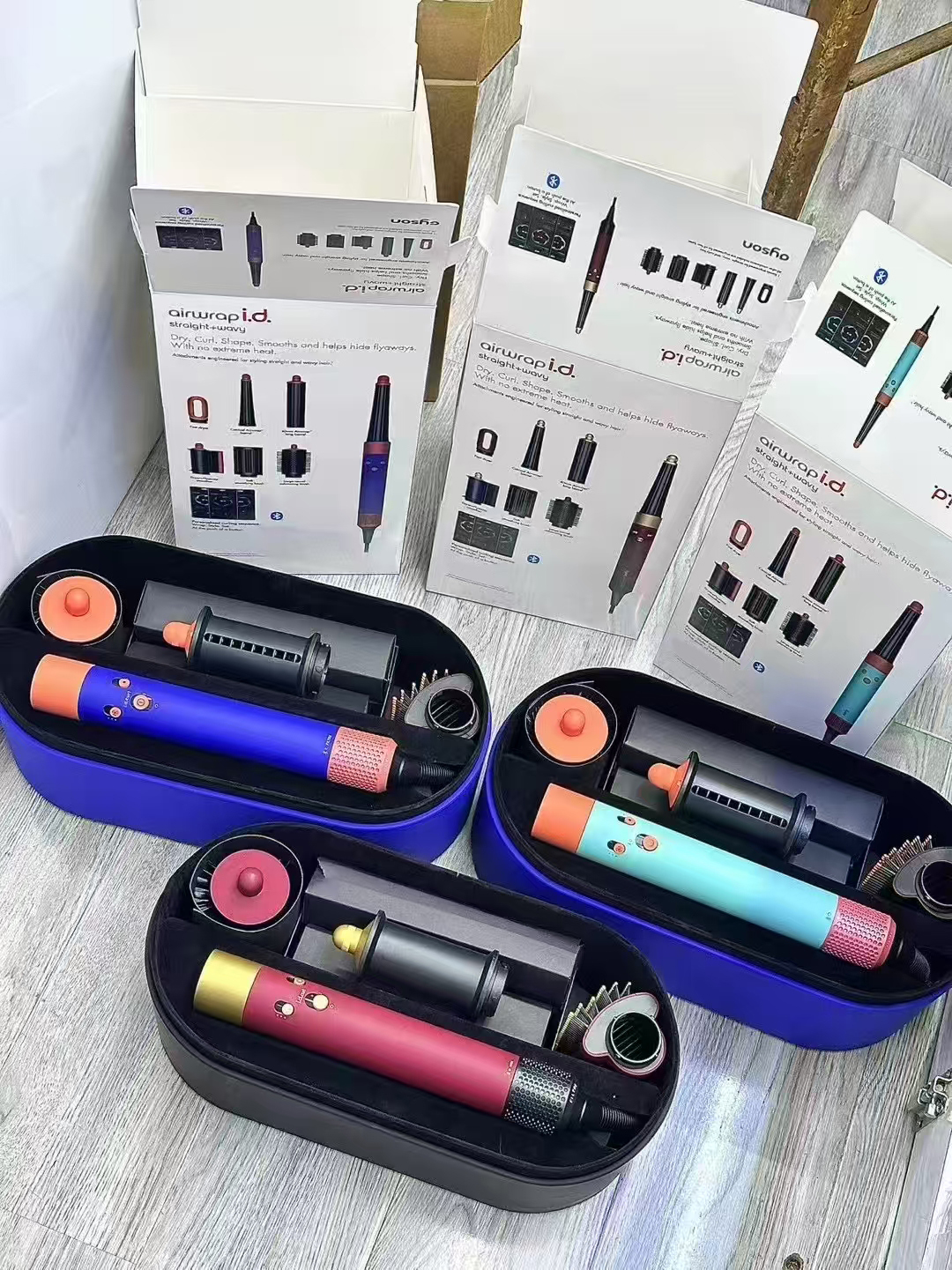 Curling Irons Designer Straighteners Hair Air Wrap Multifunction Hair Divider Warm Air Comb Hair Dryer Hair Curler Hair Shaper Clipper Barber Unisex 10A