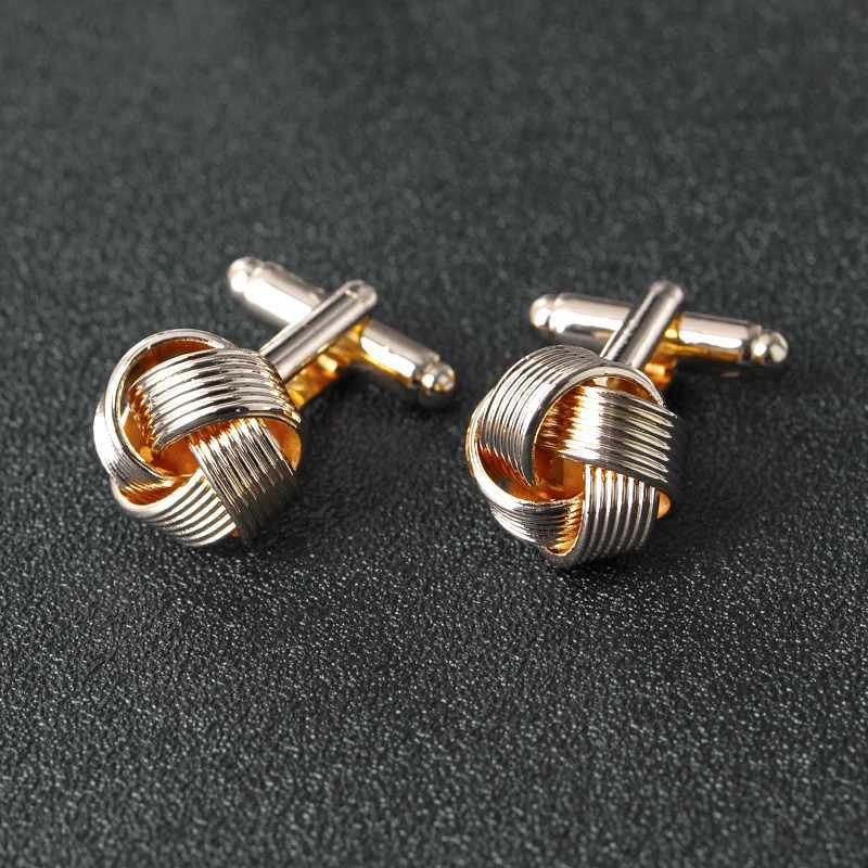 Mens shirt cufflinks silver gold galvanized unique fashion business wedding French cufflinksT250412