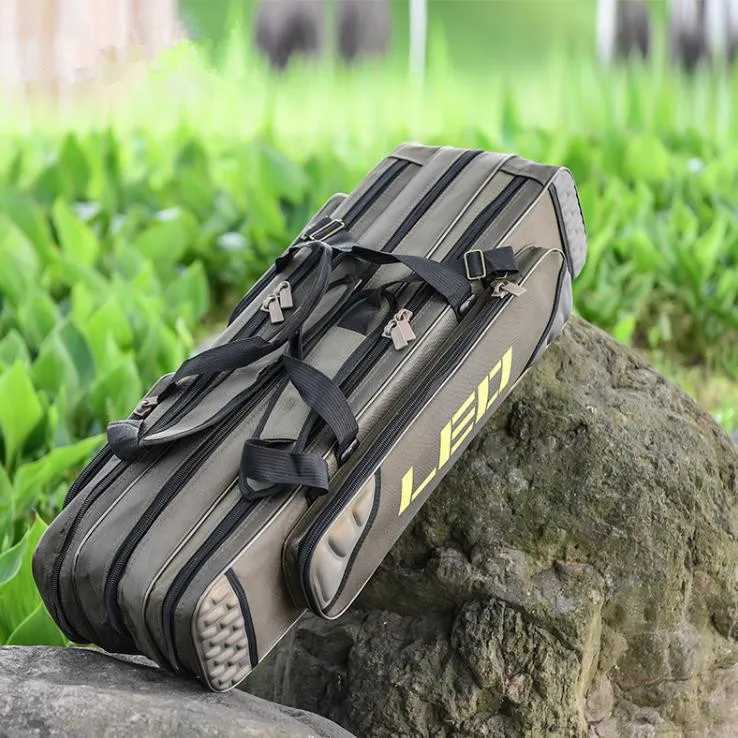 Fishing Bags High Capacity Gear Fishing Portable Multifunction Rod Case Fishing Tackle Tools Storage Bag Wholesale Z250411