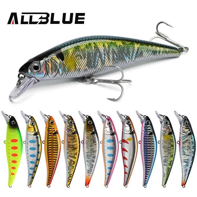 ALLBLUE EDGE 90S Heavy Sinking Minnow Flat Wobbler Fishing Lure 90mm/15.5g Artificial Hard Bait Crankbait Trout Bass Tackle Gear Z250411