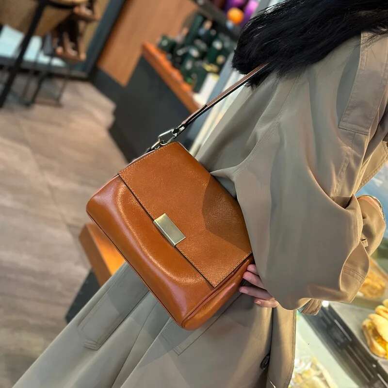 Designer Bag Handbags Female Crossbody Bags Vintage Genuine Women Shoulder Small Square Bag Soft Leather Cowhide Fashion