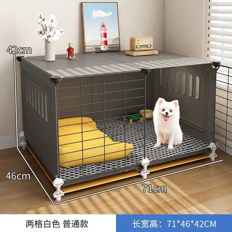 Dog Cage Small Dog House Indoor Dog Shed Toilet Integrated Dog Fence Medium sized Dog Teddy Bear Dog Cage X250412
