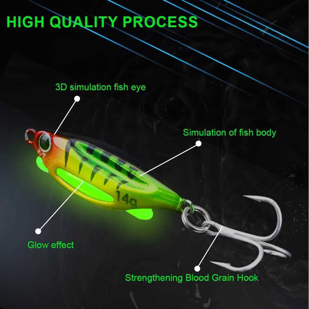 FTK Jig Hard Lure 4g-20g 3D Eye Ice Fishing Lure Luminous Hard Bait With Glow Sticks Wobblers for Bass Fishing Accessories Trout Z250411