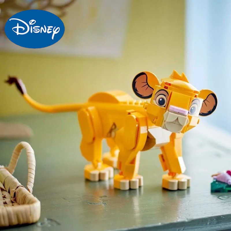 Disney 2025 222 animal model building blocks Lion 43243 building block assembly blocks childrens puzzle toys Y2504012