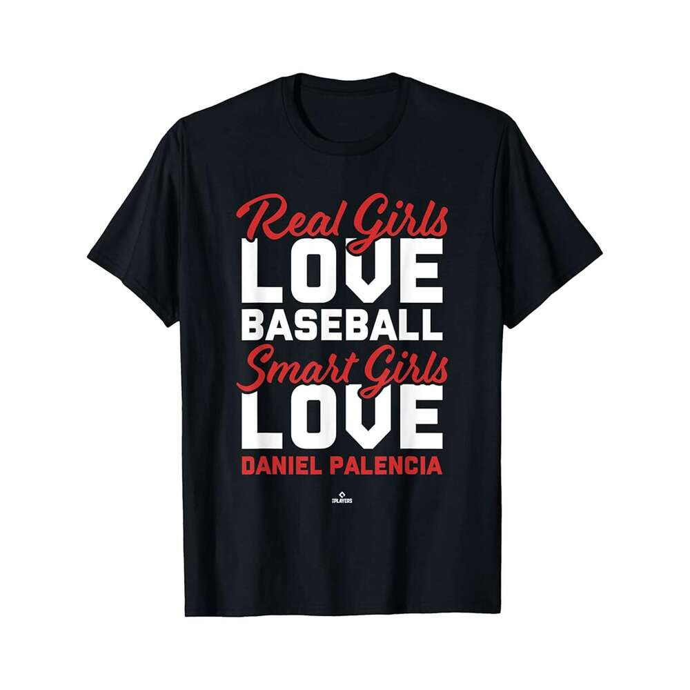 Designer T shirt Smart Girls Love Daniel Palencia Chicago Baseball MLBPA - 220g T shits