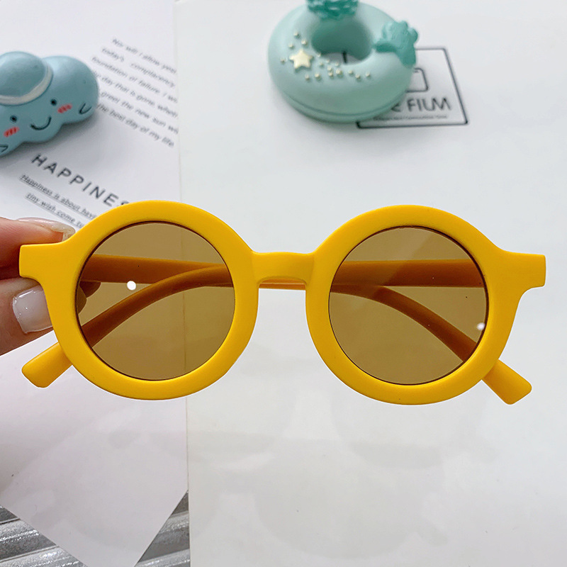 New round rainbow style children's decorative sunglasses baby one year old posing glasses versatile 1-8