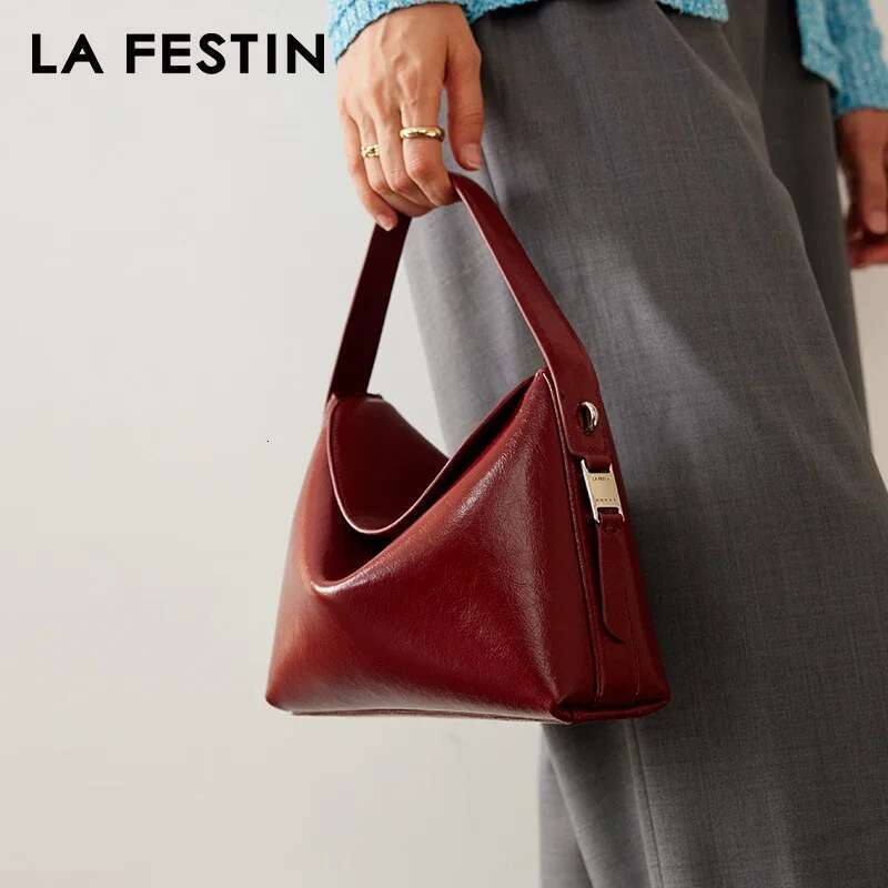 LA FESTIN Original 2023 New Handbag Ladies Shoulder Crossbody Women's Leather Portable Bucket Brand Bag
