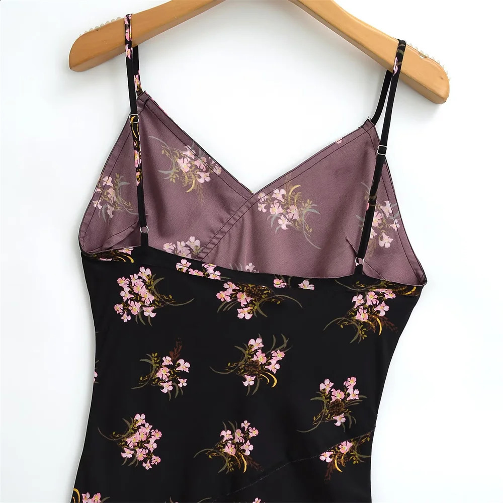 Womens Casual Elegant n European and American Retro Printed Warm Sleeveless Dress 250411