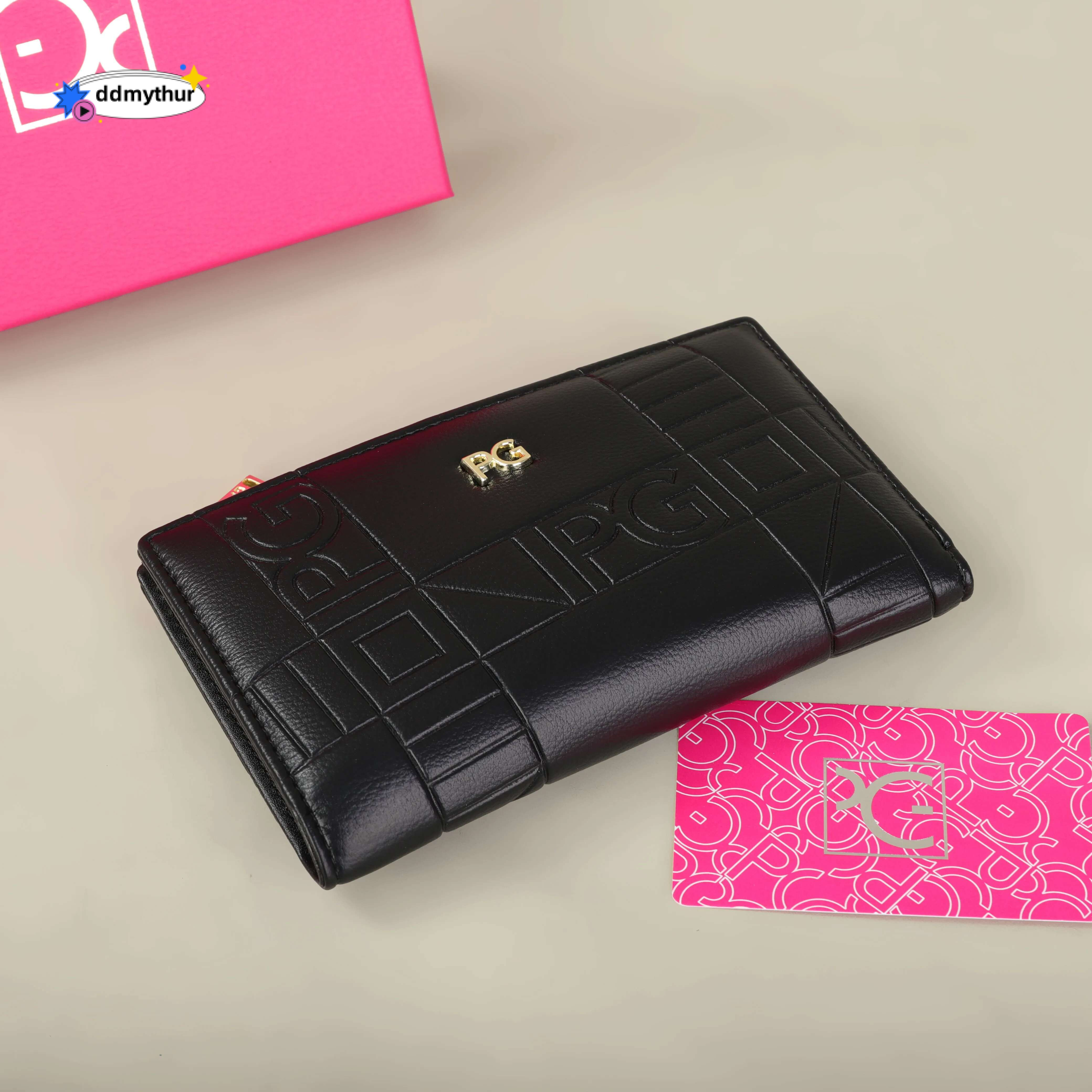 PG wallet Fashion Classic Retro Women's Universal Letter Printed Portable Card Bag Zero Wallet ddmythur