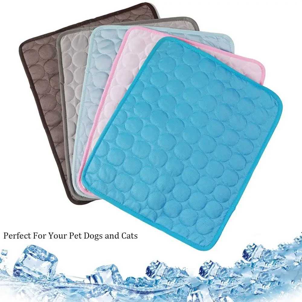 Pet cooling pad dog cat sleep pad cool ice silk moisture-proof pad summer small animal cooling bed X250412