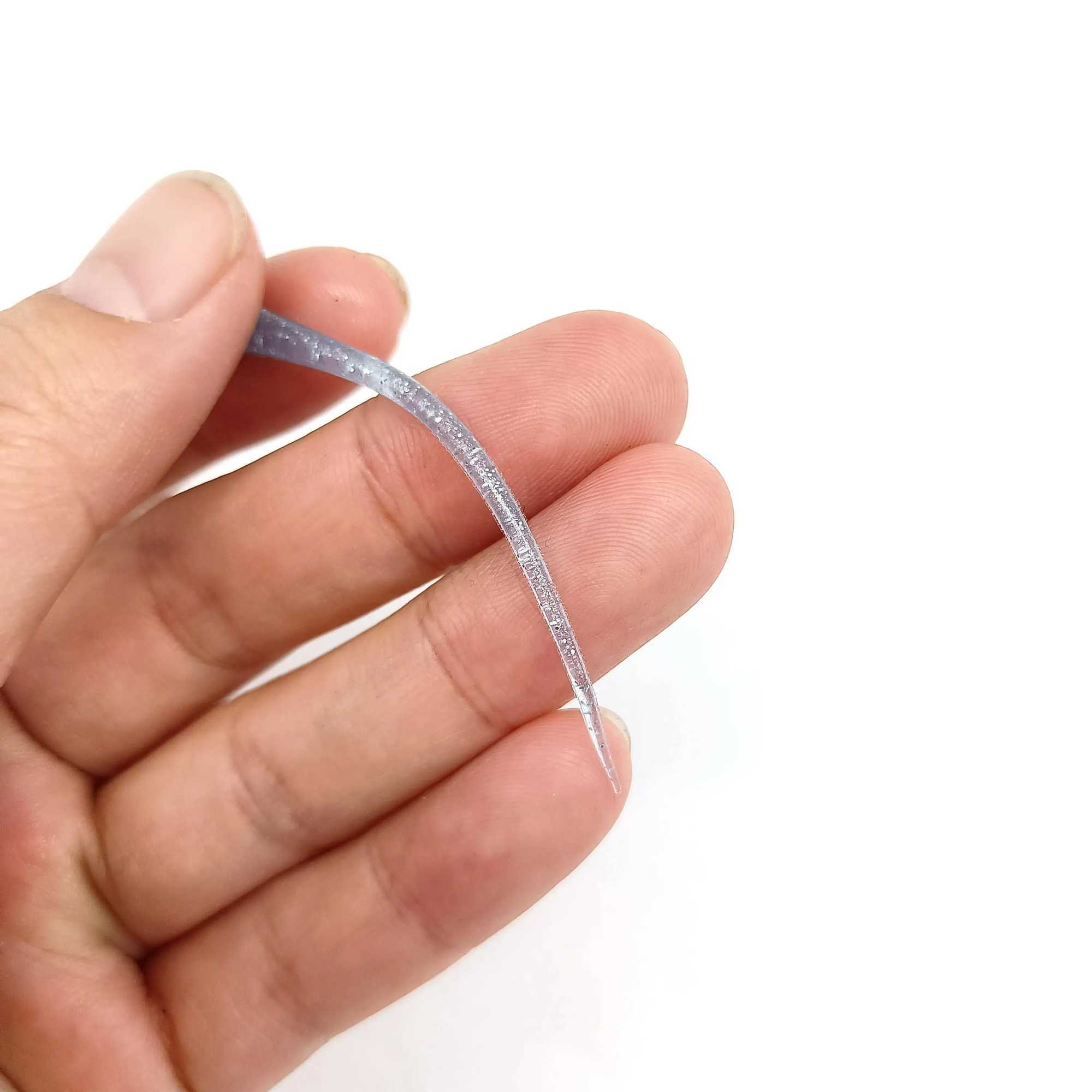 DUODUOYU 10PCS Needle Tail Soft Fishing Lure 0.3g/65mm Rockfish Ocean Rock Bait Artificial Bait Swimbaits Jig Fishing Tackle Z250411