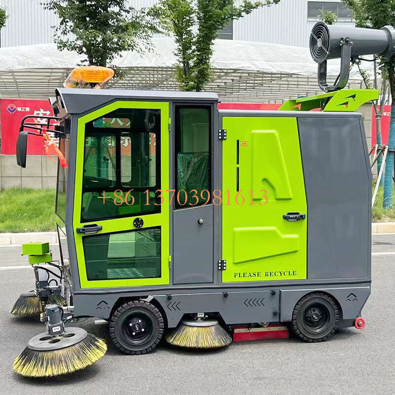 Multi-functional Street Road Sweeper Large Driving Outdoor Vacuum Cleaning Machine