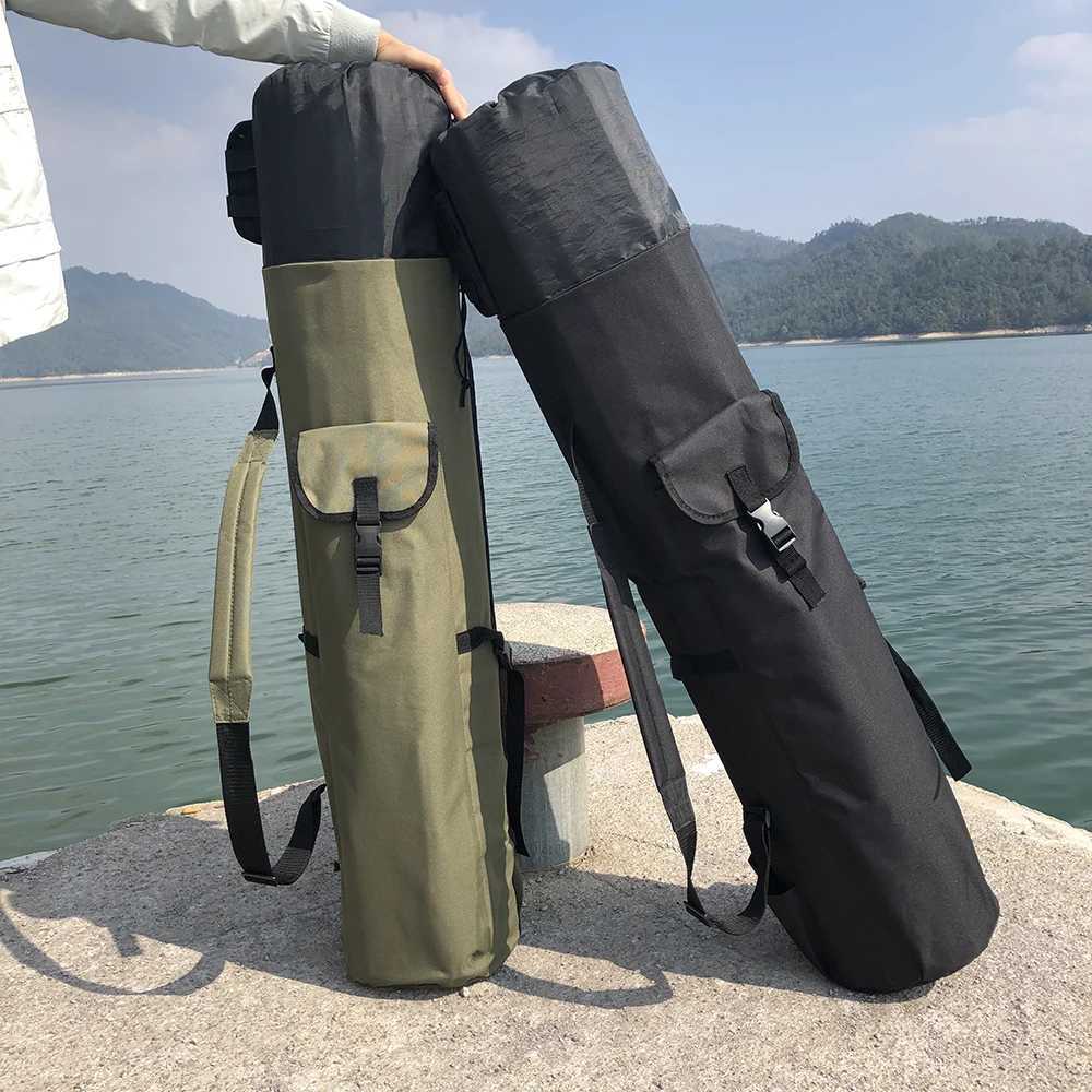 Multifunctional Fishing Rod Bag 24*110CM Fishing Tackle Bag Big Capacity Oxford Fishing Reel Gear Storage Case Foldable Package Z250411