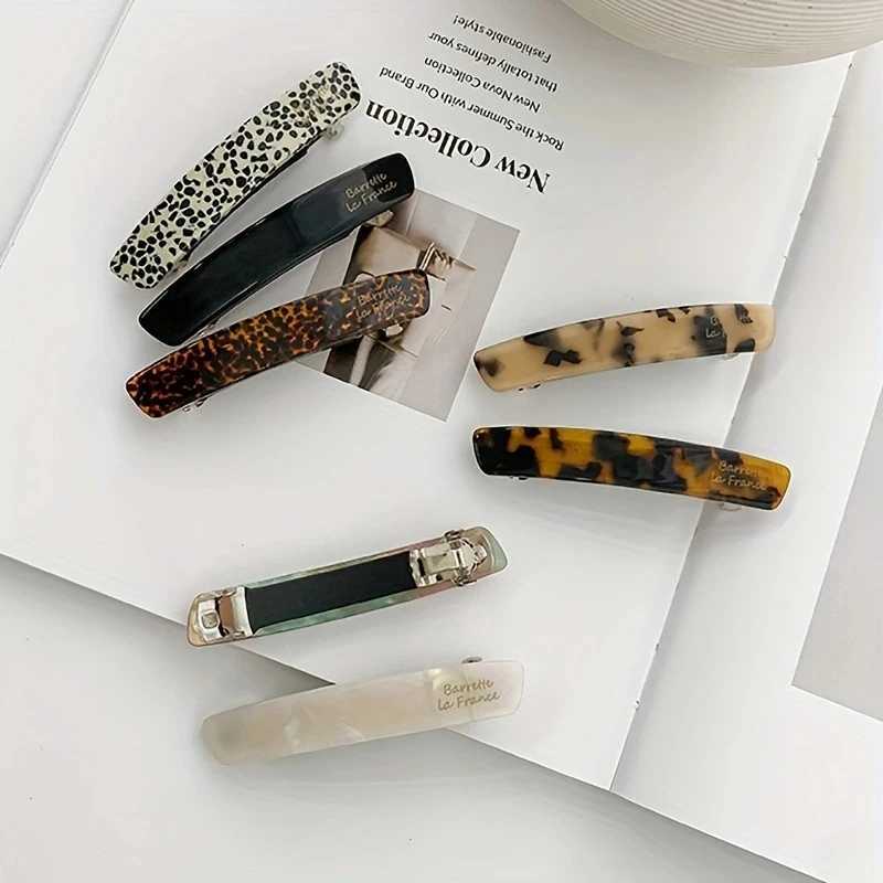 Acetate hair clip elegant hair clip colorful geometric bucket womens hair clip Y2504012