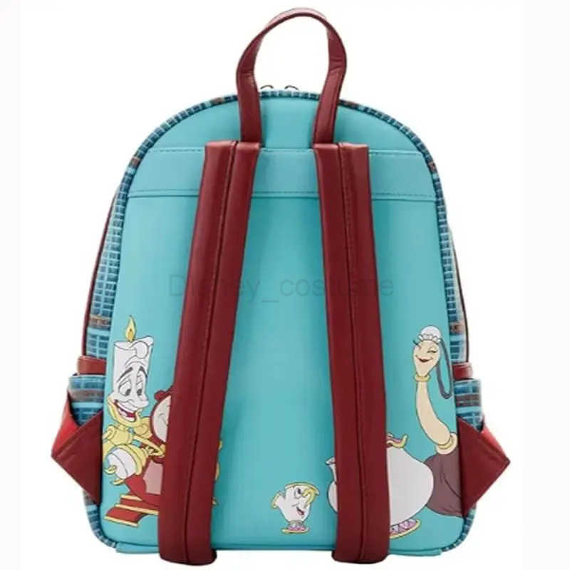 Disney Loungefly Disney Beauty and Beast Library Backpack Womens Wallet Girls Backpack Casual Backpack Shoulder Bag Childrens Gift X250412