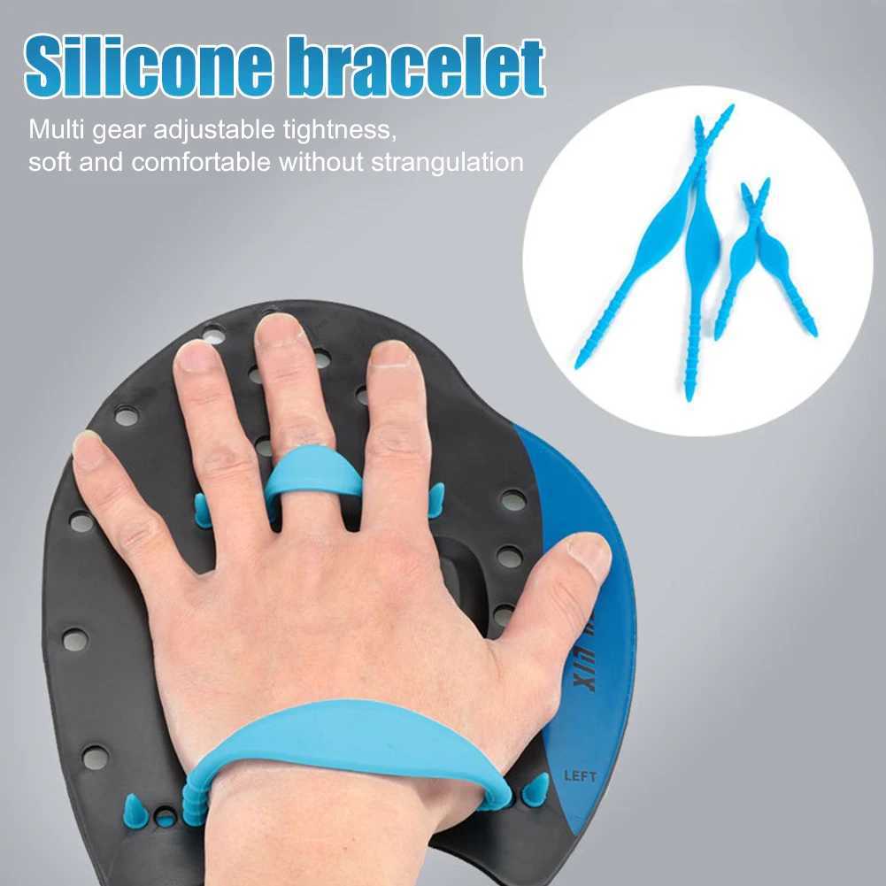 1 pair of professional swimming paddlers female paddler corrective finger flip finger net glovesY250412