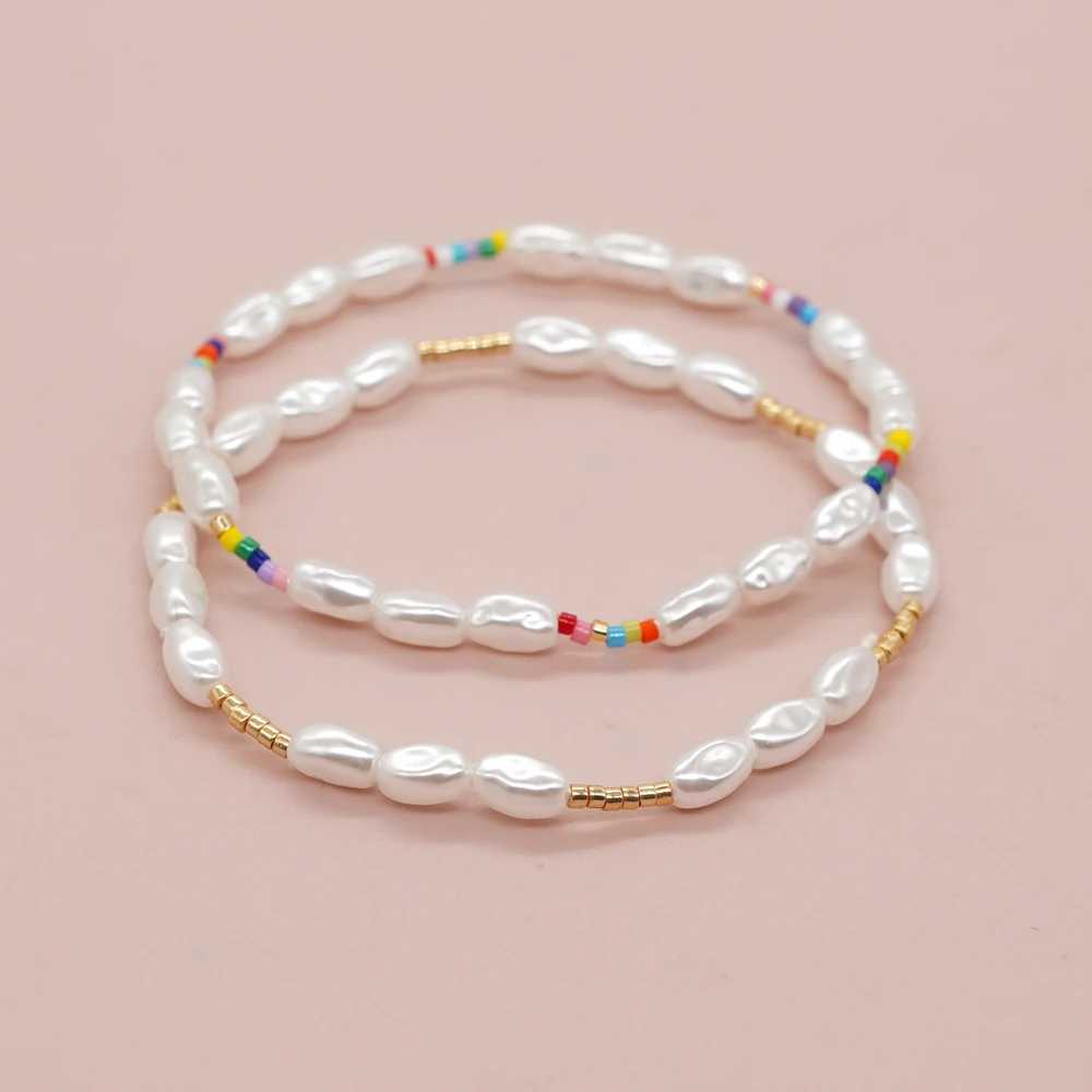Go2boho New In Minimalist Thin Imitation Pearl Bead Bracelet Summer Fashion Chic Women JewelryC250411