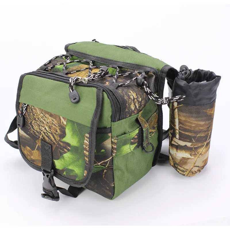 Fishing Bag Rod Hanging Multi-purpose Lure Waist Bags Square Camoflage Lure Tackle Storage Shoulder Messenger Nylon Bags Z250411