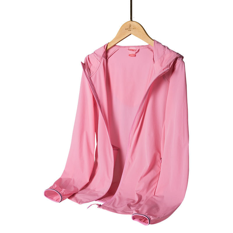 Upf40 Outdoor Windbreaker Summer Sunscreen Shirt Mens and Womens Skin Clothes Waterproof Jacket Coat Summer Ice Silk Sunscreen Clothing