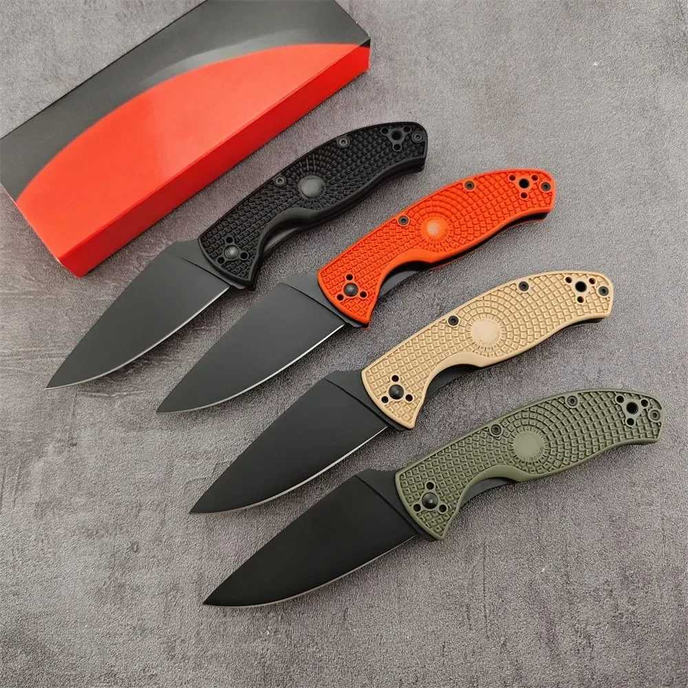 C122 Durable Lightweight FRN Handle Drop Point Blade Pocket Knife 8Cr13Mov Blade Outdoor Easy to Carry Hunting Camping KnifeT250412