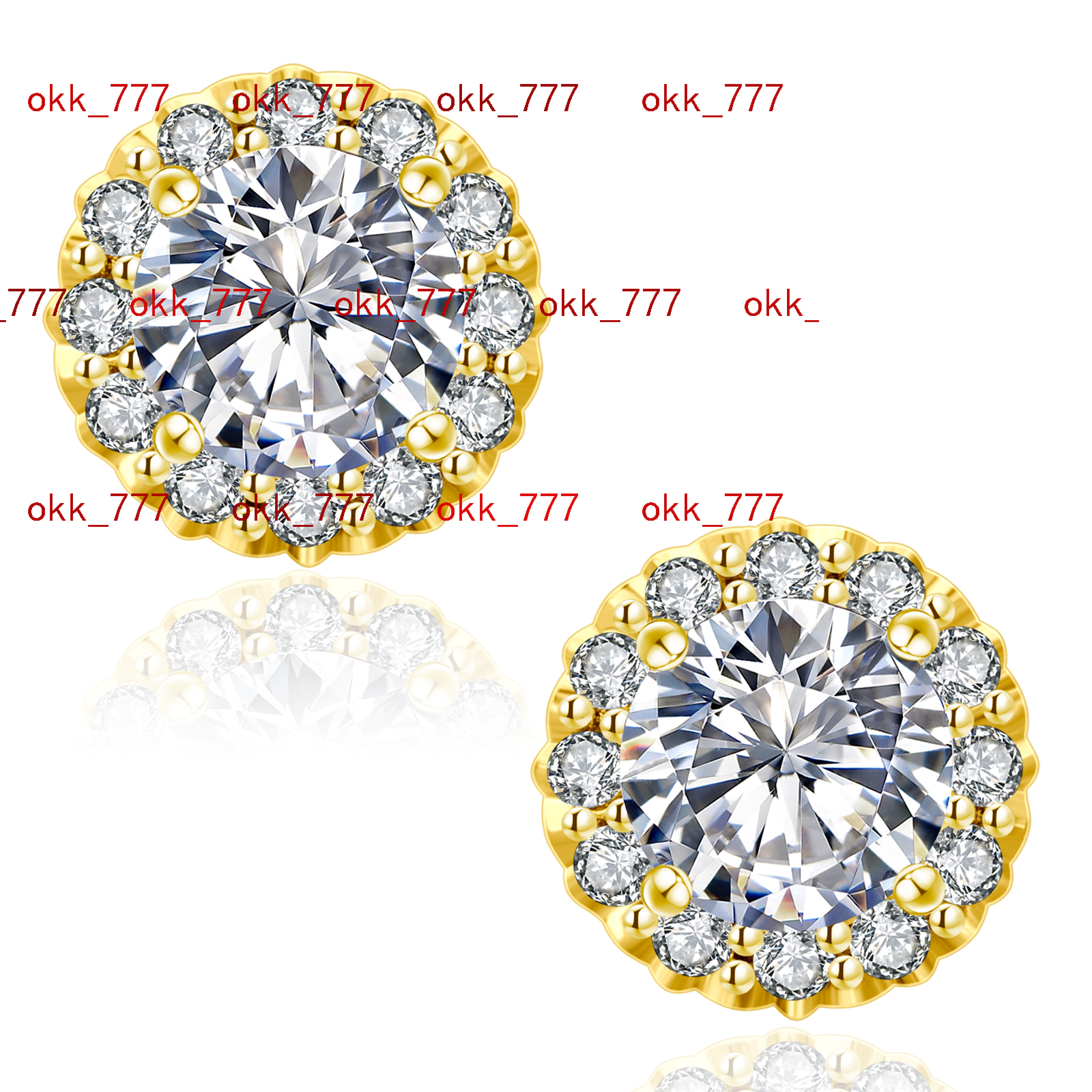 Moissanite Earring Women Christmas Gift 1/2 Carat D Color VVS1 Diamond 925 Sterling Silver Halo Earring for Birthday Anniversary
