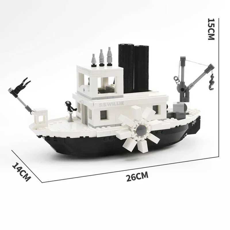 Disney Steamboat Willie 21317 Building Blocks Kit Moc Blocks Childrens Toys Boys and Girls Christmas Gifts Adult Home Decor Y2504012