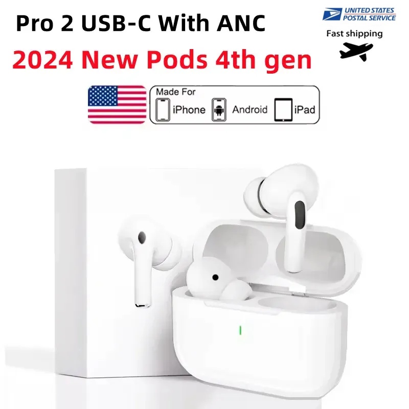 2025 NEW Noise tws earbuds Pods 4th Gen With ANC earbuds Pro 2 anc USB C earphones wireless Bluetooth Headset USB-C charging port For Xiaomi iPhone Headphones pods 3rd2n