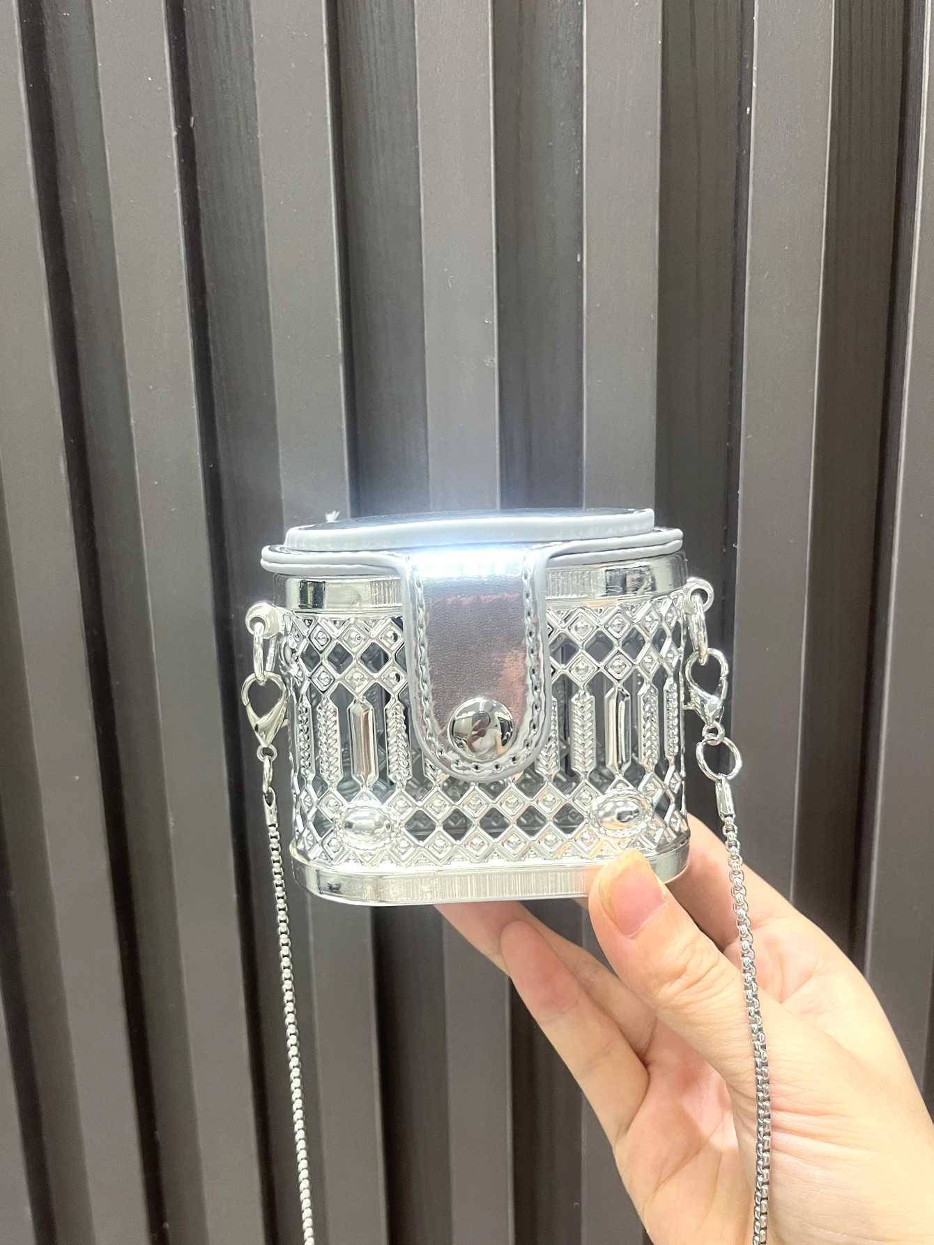 Golden luxury Designer mini small shoulder bags Evening bag Purses and handbag funny metal shape Clutch purse Party WeddingW251112