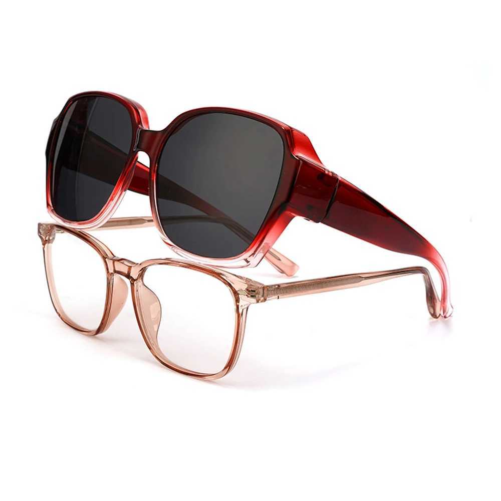 Glasses Cover Driving Polarized Sunglasses Fit Over Glasses Wrap Around Sunglasses Square Shades UV400 Goggles For Men Women Z250411