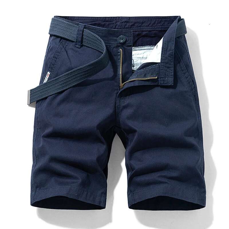 Summer Solid Casual Cargo Fashion Cotton Tactical Pants Men Outdoor Breathable Joggers Shorts Male