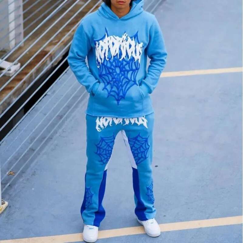 Aesthetic Y2k Cobweb Print Hoodies Women Autumn Winter Haruku Top Sweatshirt Men Gothic Hip Hop Oversized Jackets Streetwear