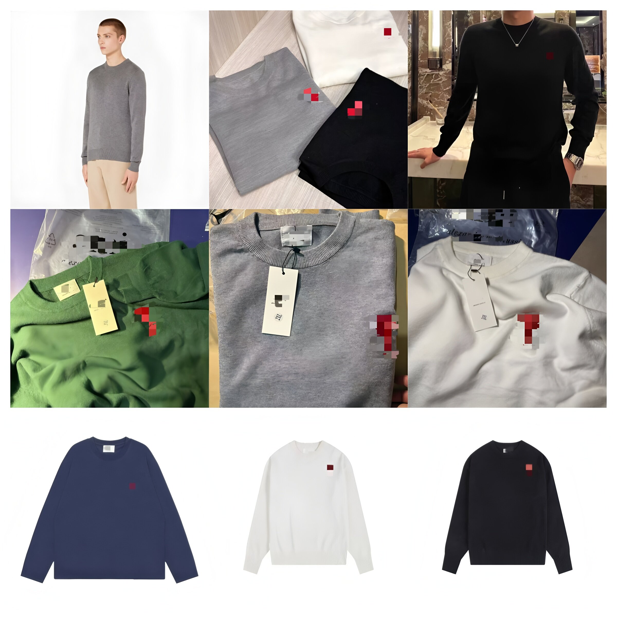 Luxury Wool Men's Sweaters Designer Soft Sweater Knitted Wear Brand Pullover