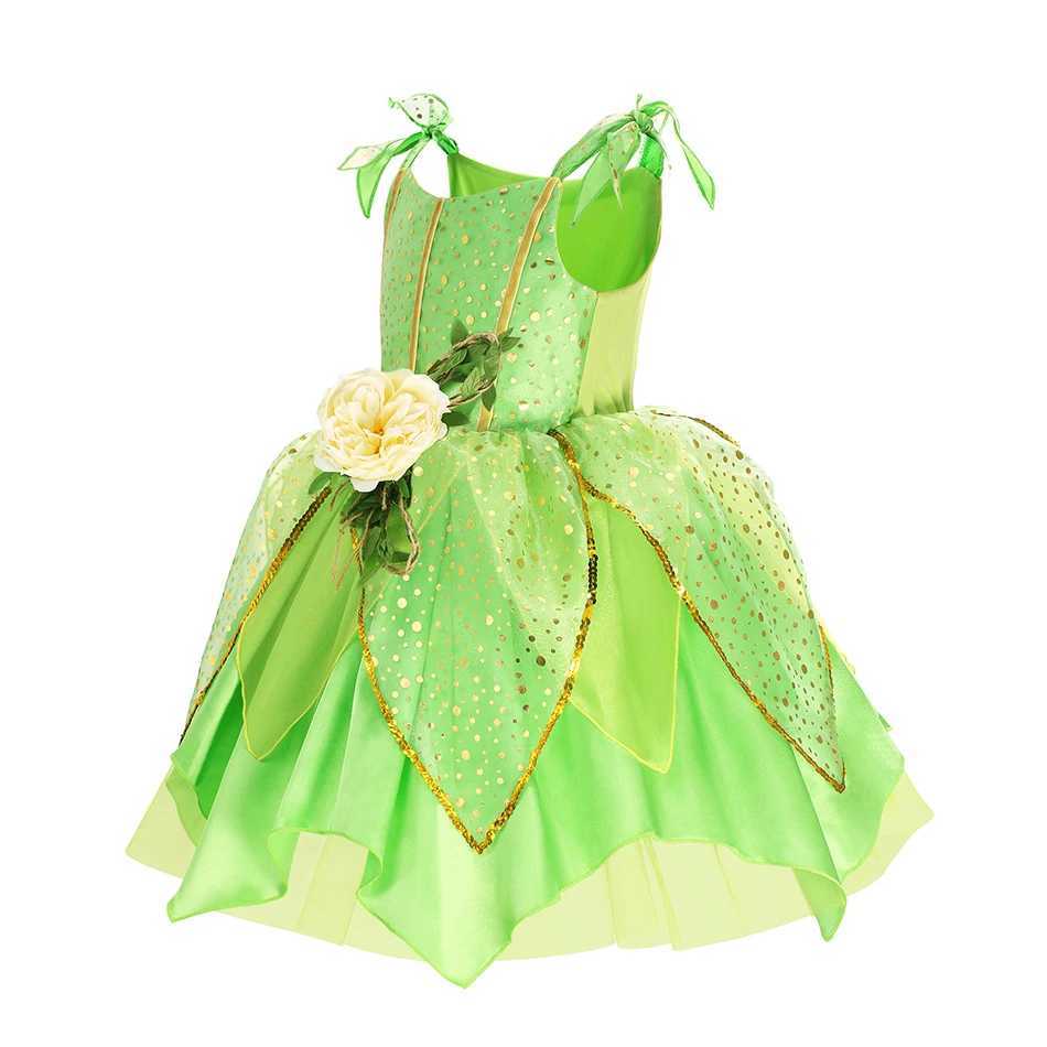 Disney Girl Little Dingdang Fairy Dress Up Girl Costume Childrens Halloween Role Play Flower Fairy Princess Costume Christmas Party CostumeXJ250411