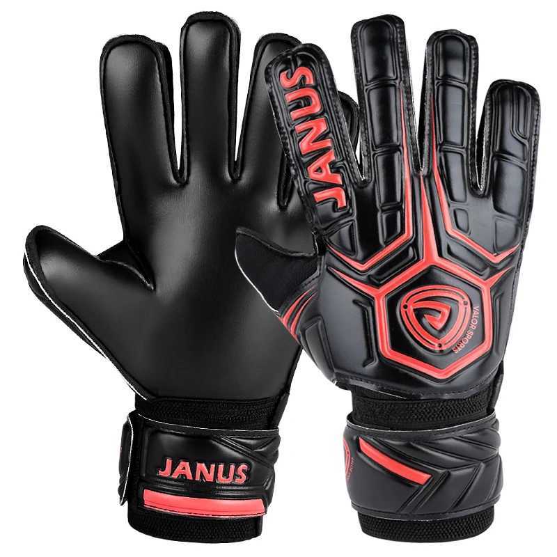 A pair of latex anti-slip and wear-resistant football goalie gloves 8/9/10 size football glovesW251112