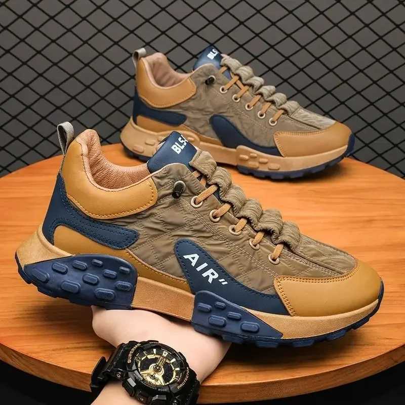 Mens vulcanized shoes with thick sole breathable casual wear mens sports shoes W250412