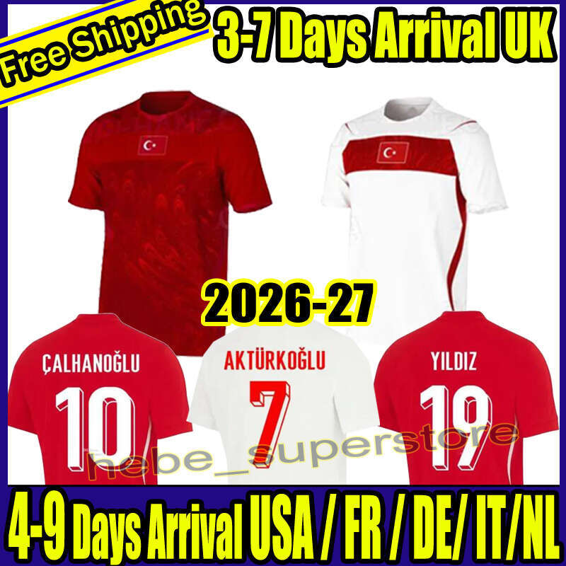 2026 27 Turkiye Soccer Jersey 2024 Turkey National Team 26 27 Home Away DEMIRAL Kokcu YILDIZ ENES calhanoglu Football Shirts Kit men kids 666
