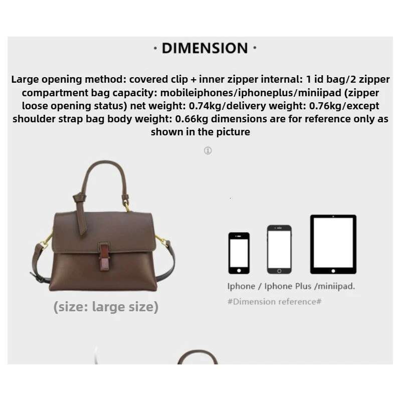 Designer Bag 2025 Spring And Summer New Texture Mahogany Retro Single Shoulder Messenger Handbag Trendy Large Capacity Bag