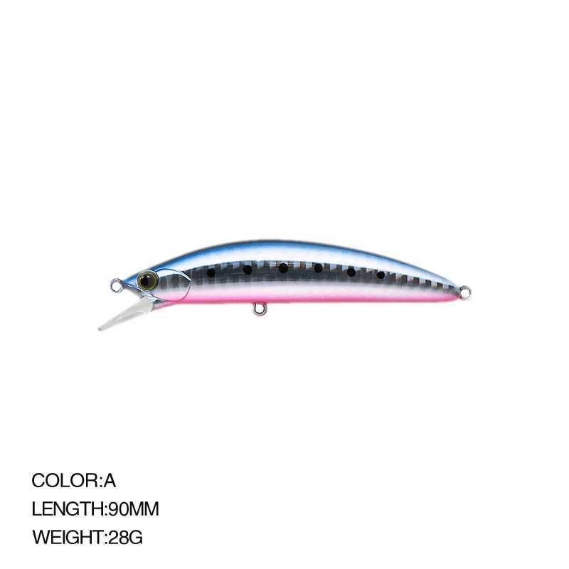 Heavy surfer minnow 90MM 28G Sinking Minnow Fishing Lure Artificial Bait Saltwater Hard Bait Pike Bass Fishing tackle 2021 Z250411