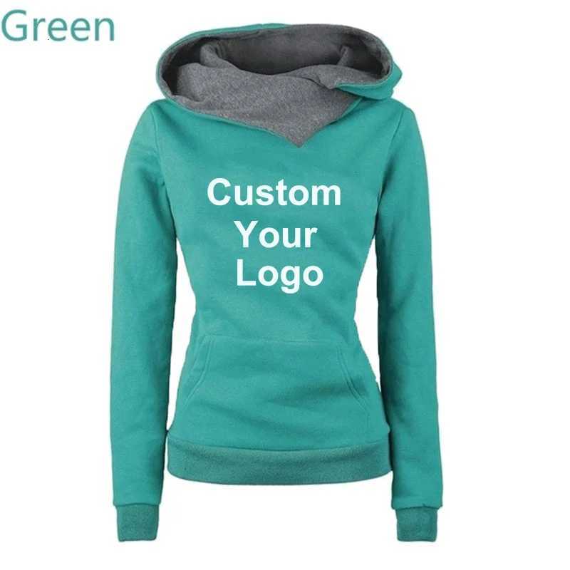 POD customization Autumn And Winter Ladies Hoodies Womens Custom Your Hoodies Long Sleeve Hooded Sweatshirts Pullover JumpersT251112
