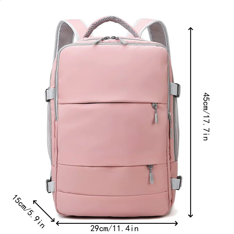 Casual Travel Backpack Women Large Capacity Waterproof Anti-Theft Casual Backpack Bag with Luggage Strap Laptop Backpack Women250403