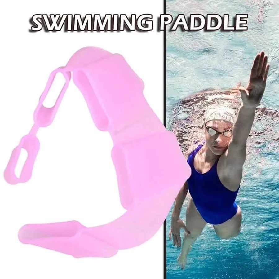 1 pair of neutral frog shaped silicone girls swimming hand finger flip finger weaving gloves paddle water sports accessoriesY250412