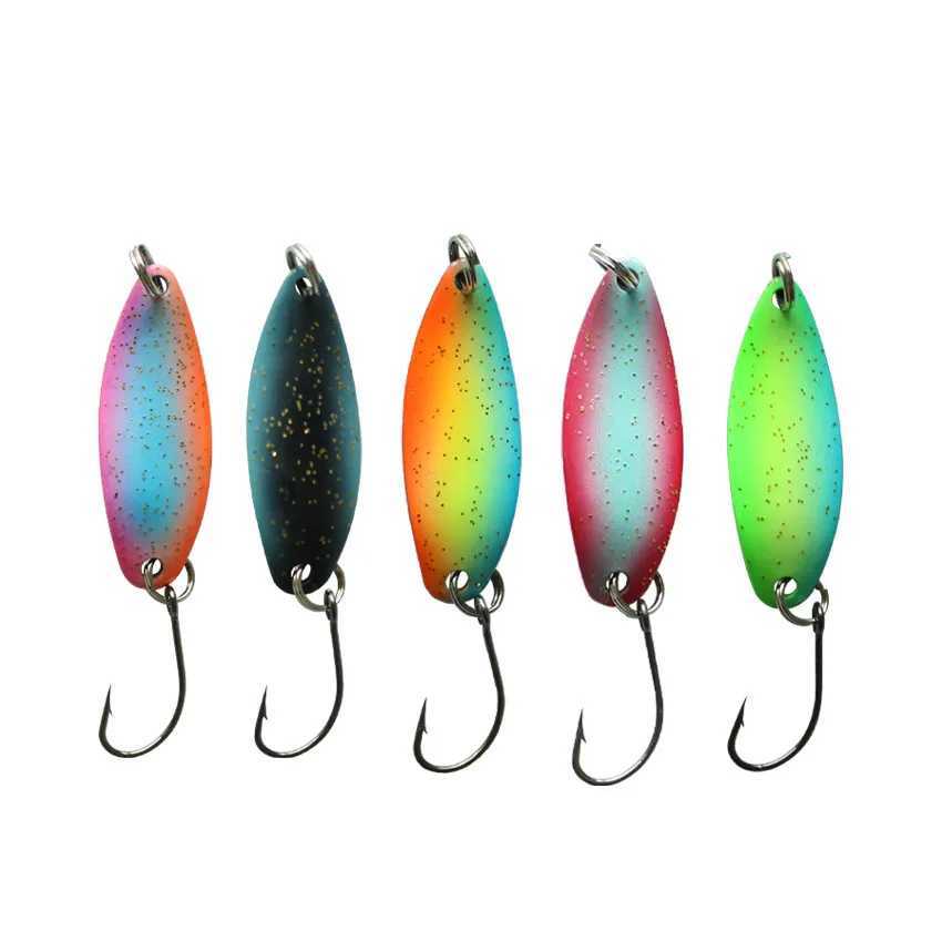 2pcs 3.2g/4.5g Fishing Lures Pesca Fishing Tackle Bass Bait Artificial For Fishing Spoon Trout Bait Z250411