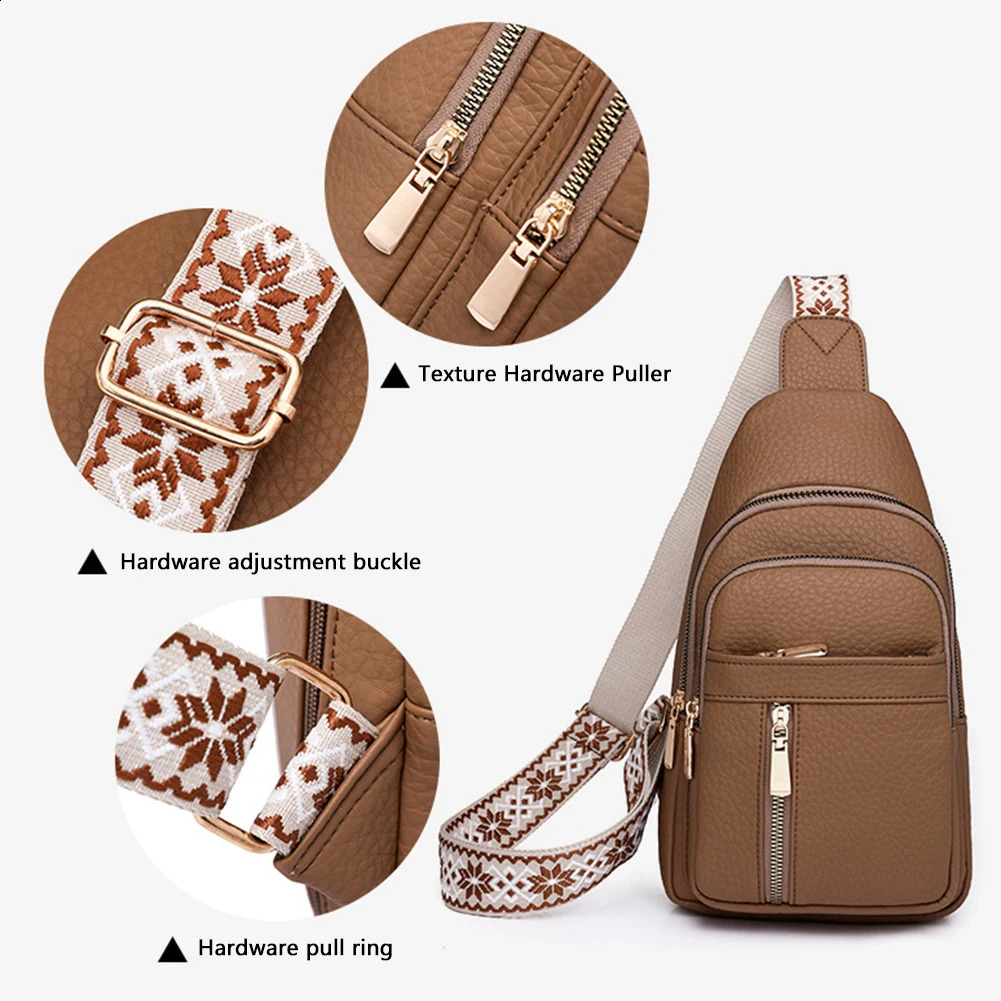 Fashion leisure bags highquality shoulder cross body Pu leather waterproof messenger travel bicycles 250401