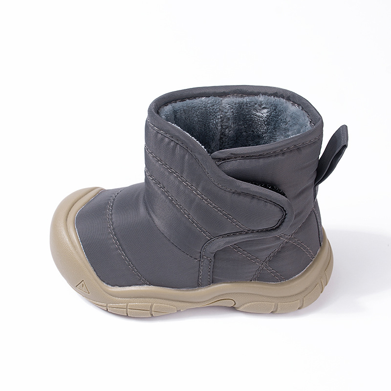 Winter Baby Cotton Shoes Toddler Waterproof Snow Boots Kids Solid Color Short Boots Kidszworld Boys Girls Daily Travel Shoes In Winter Sizes 21 - 26 K