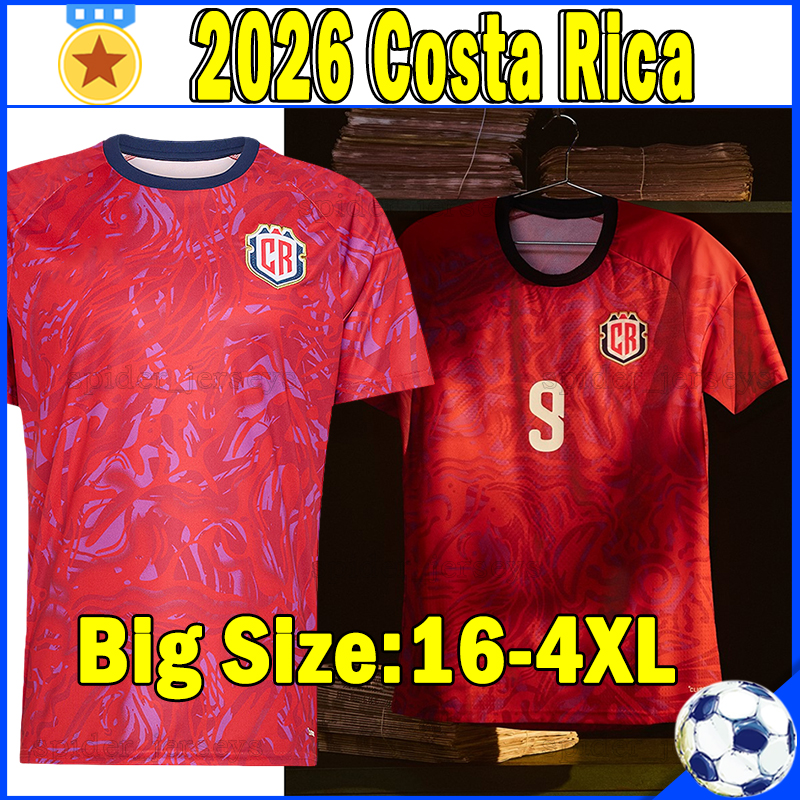 XXXL 4XL 2026 Costa Rica Soccer Jerseys 26 27 national football team Football Shirts UGALDE A.MARTINEZ ZAMORA J.ALCOCER W.MADRIGAL BRAN O.GALO Men Uniforms kids kits
