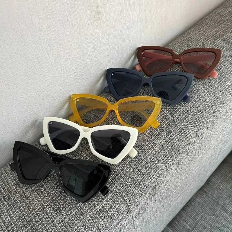New Fashion Cat Eye Sunglasses Female Luxury Brand Designer Sun Glasses for Women Travelling Sun Shades Glasse y2k Gafas De SolC250411